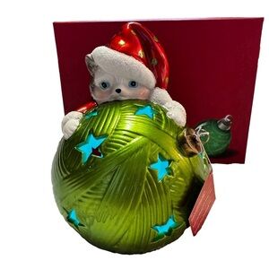 Home Reflections Mouse Cat Luminary Flameless
Candle Christmas Decor Vintage NIB